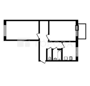 2-к квартира, вторичка, 49м2, 3/5 этаж