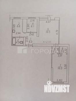 3-к квартира, вторичка, 64м2, 6/9 этаж