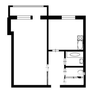 1-к квартира, вторичка, 29м2, 2/9 этаж