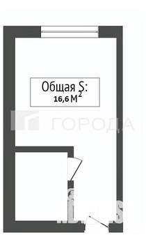 Студия квартира, вторичка, 17м2, 1/5 этаж