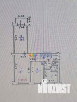 3-к квартира, вторичка, 58м2, 2/5 этаж