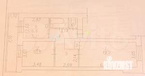 2-к квартира, вторичка, 52м2, 2/5 этаж