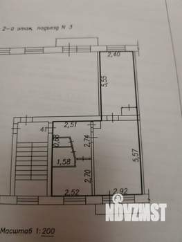 2-к квартира, вторичка, 43м2, 2/5 этаж