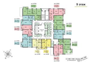 2-к квартира, вторичка, 54м2, 9/21 этаж