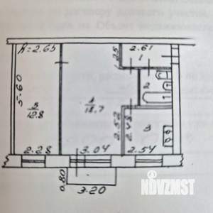 2-к квартира, вторичка, 44м2, 2/4 этаж