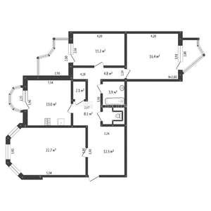 3-к квартира, вторичка, 97м2, 5/10 этаж