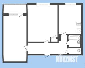2-к квартира, вторичка, 43м2, 4/9 этаж