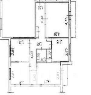 4-к квартира, вторичка, 78м2, 5/9 этаж
