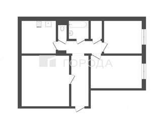 3-к квартира, вторичка, 65м2, 1/10 этаж