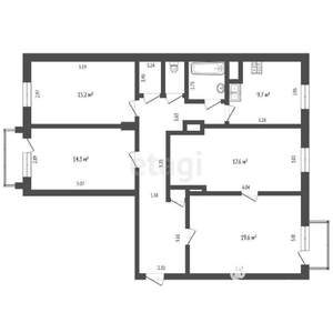 4-к квартира, вторичка, 102м2, 4/7 этаж