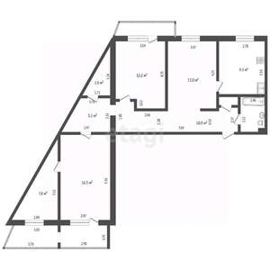 4-к квартира, вторичка, 88м2, 7/9 этаж