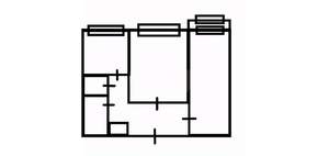 2-к квартира, вторичка, 52м2, 8/10 этаж