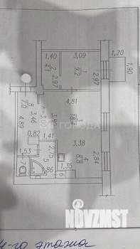 2-к квартира, вторичка, 54м2, 4/6 этаж