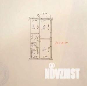 3-к квартира, вторичка, 62м2, 4/5 этаж