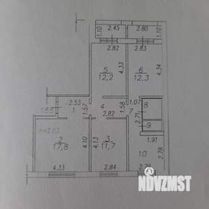 4-к квартира, вторичка, 77м2, 3/10 этаж