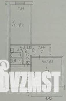 2-к квартира, вторичка, 54м2, 3/9 этаж
