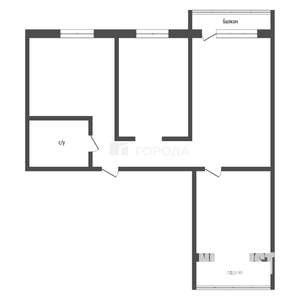 3-к квартира, вторичка, 59м2, 7/9 этаж