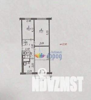 3-к квартира, вторичка, 61м2, 2/5 этаж