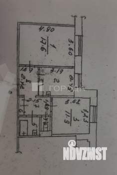 2-к квартира, вторичка, 49м2, 1/5 этаж