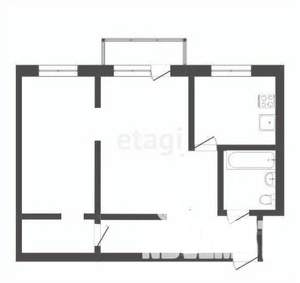 2-к квартира, вторичка, 46м2, 4/5 этаж