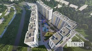 2-к квартира, строящийся дом, 67м2, 6/16 этаж