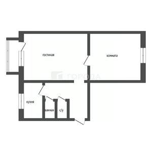 2-к квартира, вторичка, 44м2, 3/5 этаж