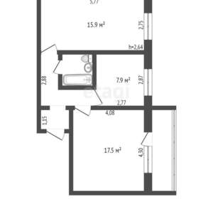 2-к квартира, вторичка, 51м2, 5/10 этаж