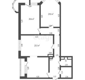 3-к квартира, вторичка, 113м2, 4/16 этаж