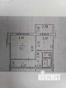 1-к квартира, вторичка, 40м2, 5/10 этаж