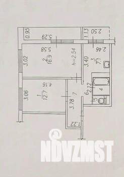 2-к квартира, вторичка, 46м2, 7/12 этаж
