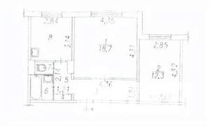 2-к квартира, вторичка, 53м2, 2/9 этаж