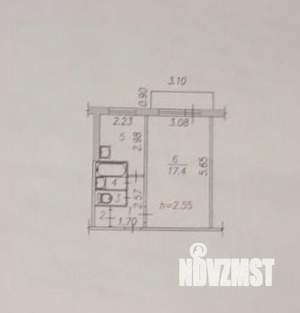 1-к квартира, вторичка, 30м2, 4/5 этаж