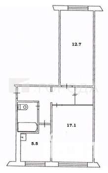 2-к квартира, вторичка, 58м2, 3/5 этаж