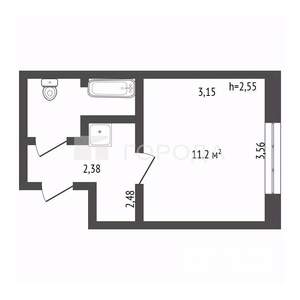 Студия квартира, вторичка, 18м2, 4/5 этаж