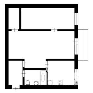 2-к квартира, вторичка, 43м2, 2/9 этаж