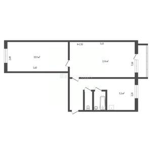 2-к квартира, вторичка, 44м2, 3/5 этаж