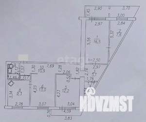 4-к квартира, вторичка, 81м2, 7/9 этаж