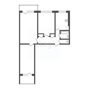 3-к квартира, вторичка, 61м2, 8/9 этаж