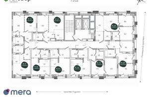 1-к квартира, вторичка, 29м2, 7/12 этаж