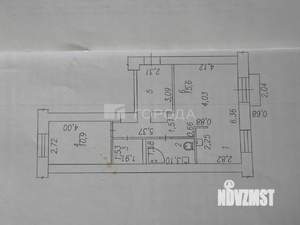 2-к квартира, вторичка, 54м2, 2/5 этаж