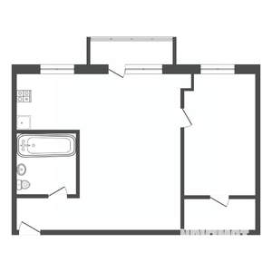 2-к квартира, вторичка, 44м2, 2/5 этаж