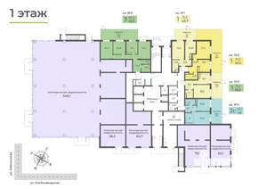 2-к квартира, вторичка, 46м2, 1/21 этаж