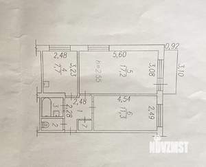 2-к квартира, вторичка, 44м2, 2/9 этаж