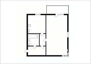 1-к квартира, вторичка, 29м2, 4/5 этаж