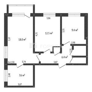 3-к квартира, вторичка, 58м2, 5/9 этаж