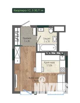 1-к квартира, вторичка, 31м2, 12/12 этаж