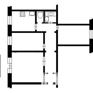 3-к квартира, вторичка, 64м2, 7/9 этаж