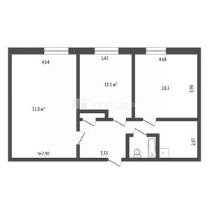 3-к квартира, вторичка, 85м2, 3/5 этаж