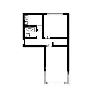2-к квартира, вторичка, 45м2, 3/5 этаж