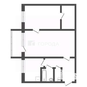 2-к квартира, вторичка, 44м2, 5/5 этаж